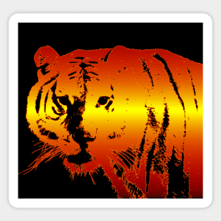 Eye of the Tiger modern art Sticker